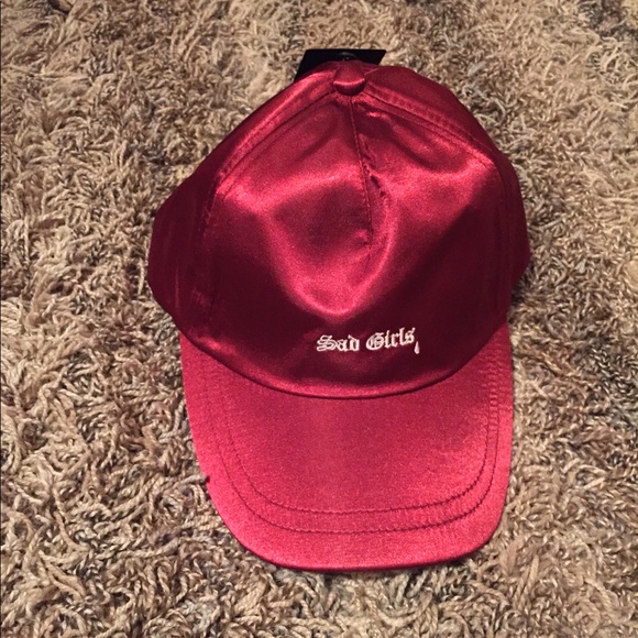 girls burgundy hat